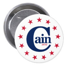 Herman Cain for President 2012 3" Campaign Button