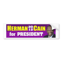 Herman Cain for President 2012 - Bumper Sticker