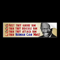 Herman Cain for President 2012 bumper stickers