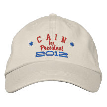 Herman Cain for President 2012 Embroidered Hat