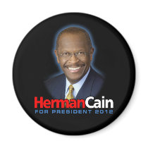 Herman Cain for President 2012 Fridge Magnets