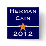 Herman Cain for President Pin