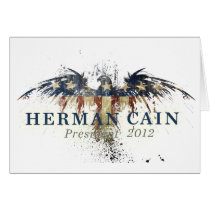 Herman Cain for President Card