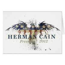 Herman Cain for President Card