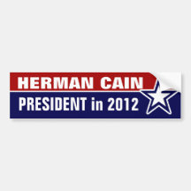 Herman Cain in 2012 Bumper Stickers