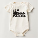 Herman Wallace Onesy t-shirts