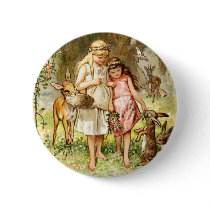 Hermann Vogel - Snow White and Rose Red Pin