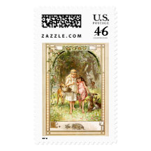 Hermann Vogel - Snow White and Rose Red Postage