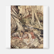 Hermia and Lysander Refrigerator Magnets