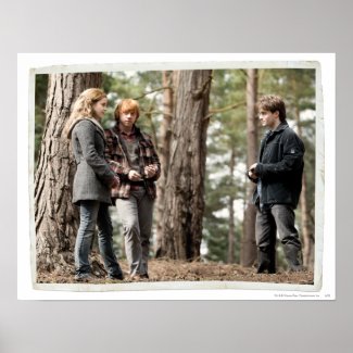Hermione, Ron, and Harry 2 print