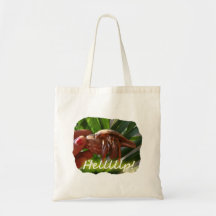 Hermit Crab and Help text , funny animal design Canvas Bag