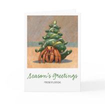 Hermit Crab Christmas Card