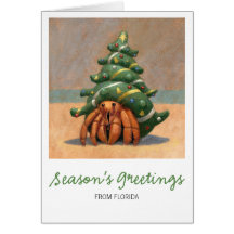 Hermit Crab Christmas Card