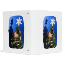 Hermit Crab Climbing Down the Christmas Tree 3 Ring Binders