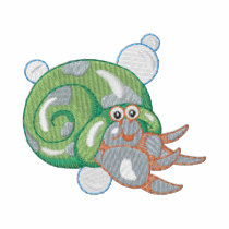 Hermit Crab embroidered shirts