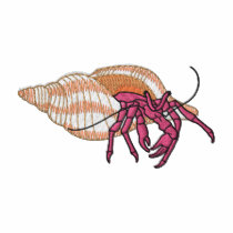 Hermit Crab embroidered shirts