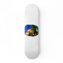 Hermit Crab in Tree blue background cutout Custom Skateboard