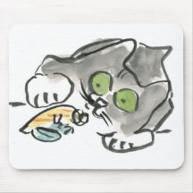 Hermit Crab & Kitty Mouse Pads