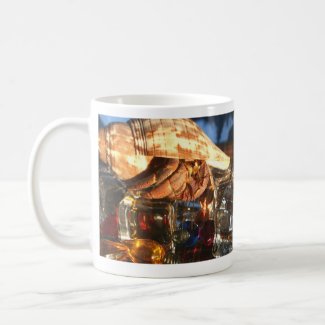 Hermit Crab on Ice Cubes mug
