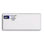 Hermit crab with blue Christmas Holiday tinsel Envelope