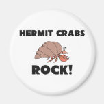 Hermit Crabs Rock Fridge Magnets