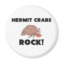 Hermit Crabs Rock magnets