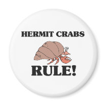 HERMIT CRABS Rule! magnets