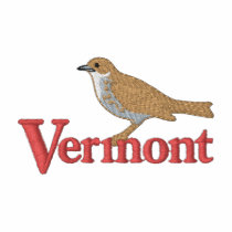Hermit Thrush embroidered shirts