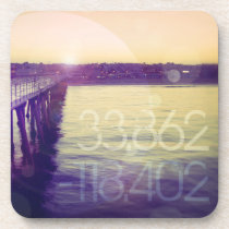 Hermosa Beach, California cork coasters