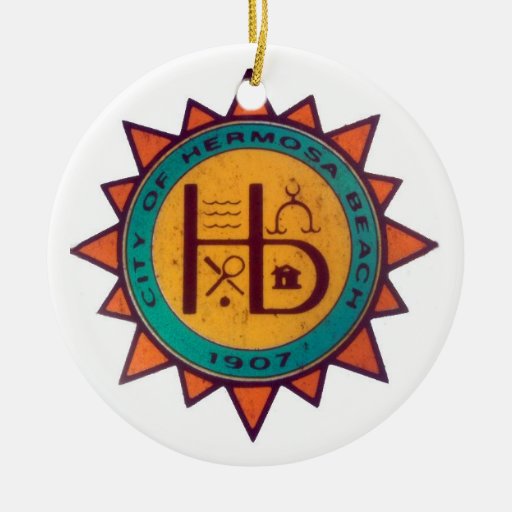 hermosa beach seal christmas ornament zazzle hermosa beach seal christmas ornament zazzle