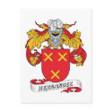 Hernandez Family Crest postcards by coatsofarms Hernandez Family Crest postcards