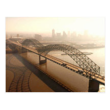 Hernando de Soto Bridge in Memphis Post Card