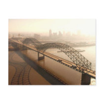 Hernando de Soto Bridge in Memphis Post Card