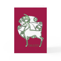 Herne Celtic Christmas Deer Card