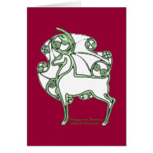 Herne Celtic Christmas Deer Card