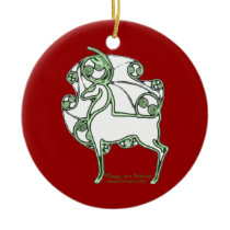 Herne Celtic Christmas Deer Ornament ornaments