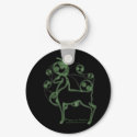 Herne Celtic Deer Keychain, Black