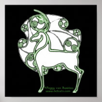 Herne Deer Celtic Art Prints posters