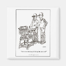 Hernia Cartoon Magnet