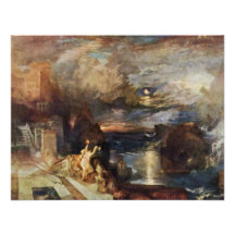 Hero And Leander'S Farewell By Turner Joseph Mallo Invitation