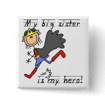 Hero Big Sister Tshirts and Gifts buttons