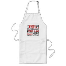 Hero Comes Along 1 Dad Lung Cancer Apron
