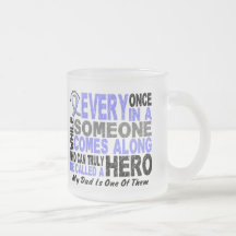 HERO COMES ALONG 1 Dad PROSTATE CANCER Coffee Mugs