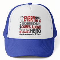HERO COMES ALONG 1 Mommy LUNG CANCER hats