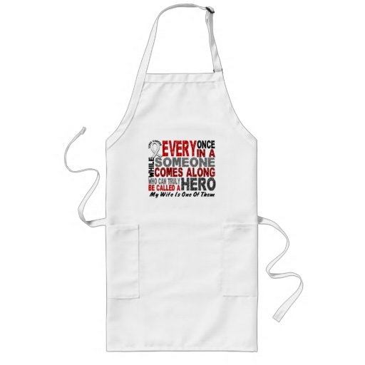 Hero Comes Along 1 Wife Lung Cancer Apron