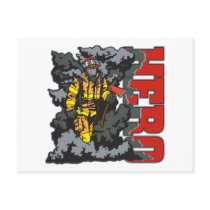 HERO Firefighter postcards