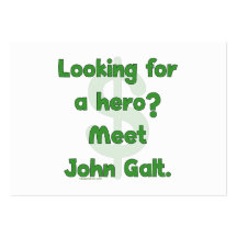 Hero John Galt Business Cards