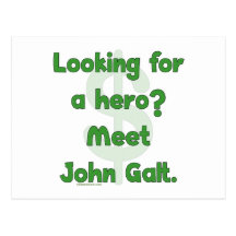 Hero John Galt Post Card