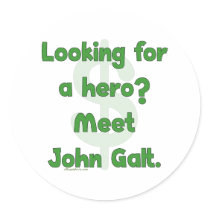 Hero John Galt Sticker