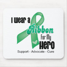 Hero - Liver Cancer Ribbon Mouse Pads
